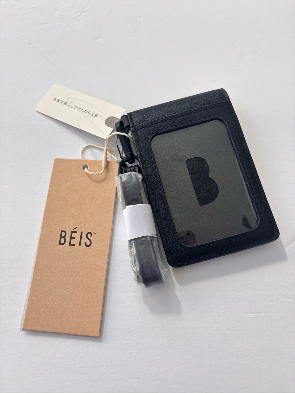 BEIS ID Wristlet Black NWT